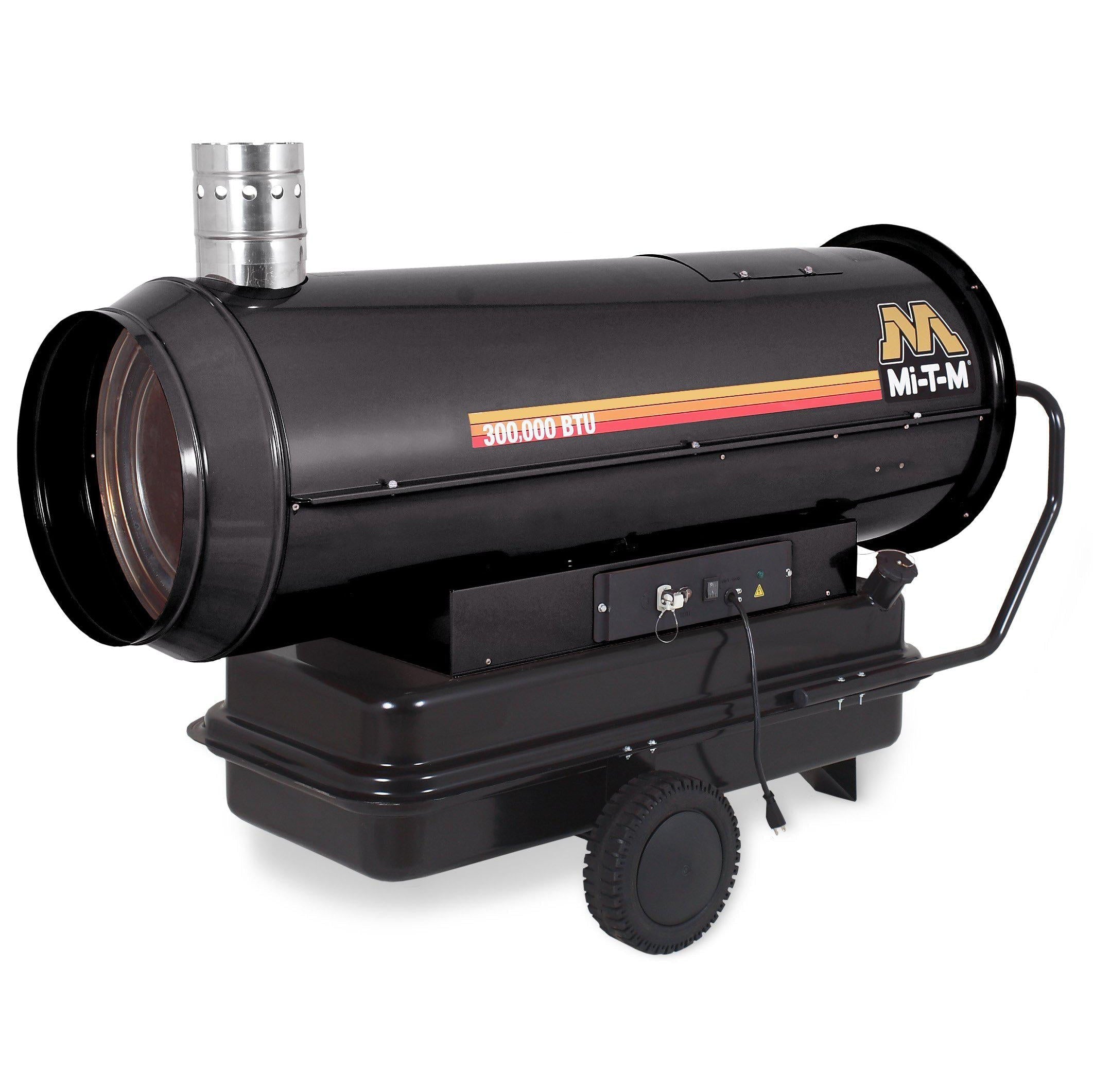 125,000-BTU Indirect Kerosene Heater - High-Efficiency Heating Solution for Large Spaces, featuring a durable design, convenient handles for easy transportation, and advanced safety features. Ideal for construction sites, workshops, and outdoor events.