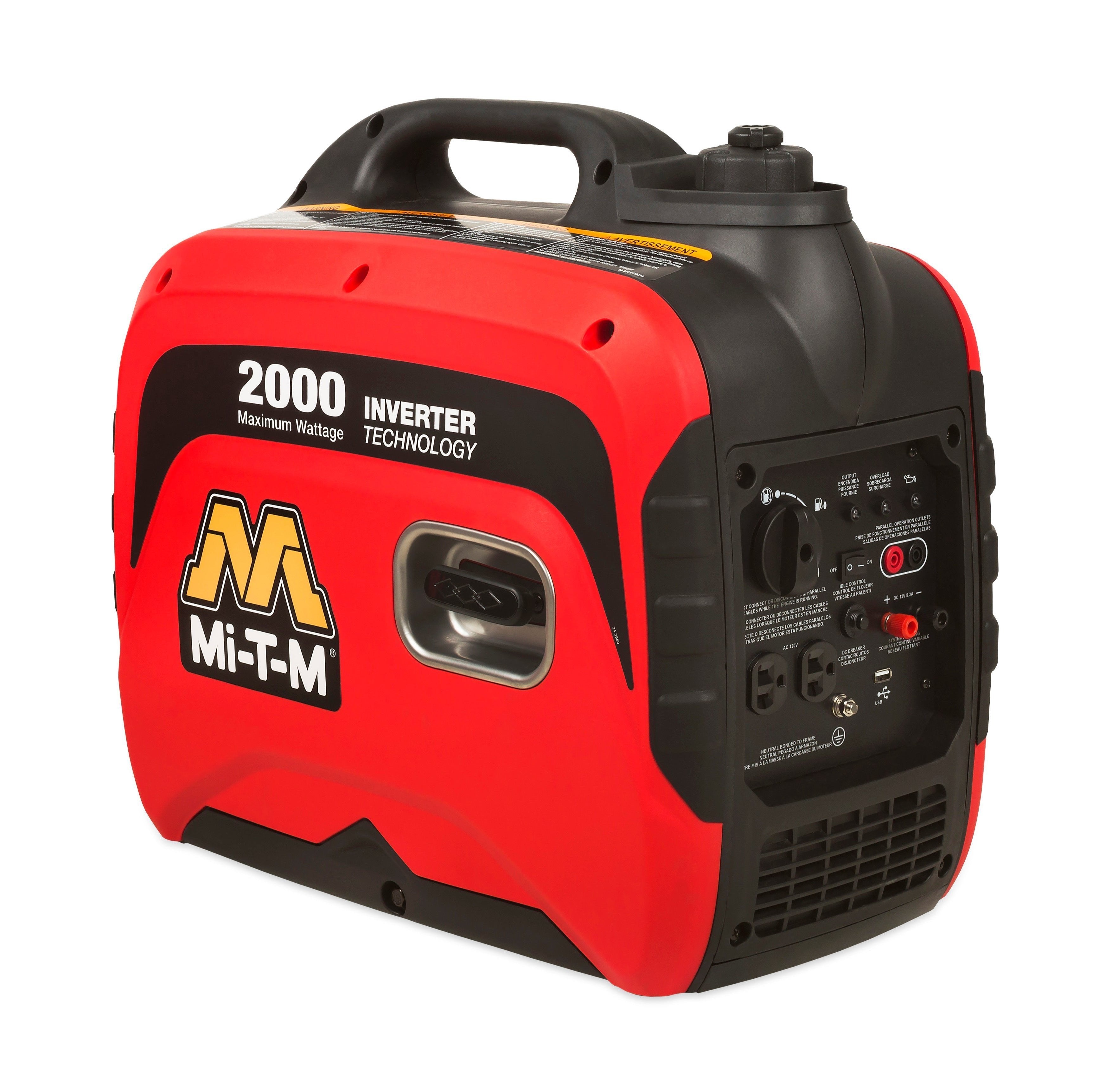 2000 Watt Portable Inverter Generator - Compact, lightweight, and efficient for construction, outdoor use, and backup power needs.