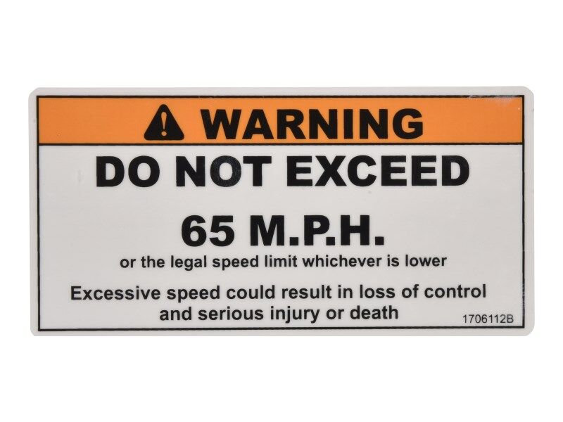 DECAL,SPEED LIMIT