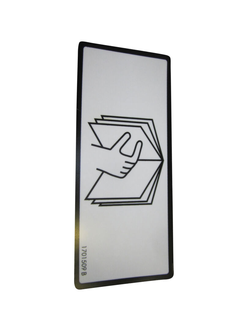 JLG¨ Manual Storage Decal