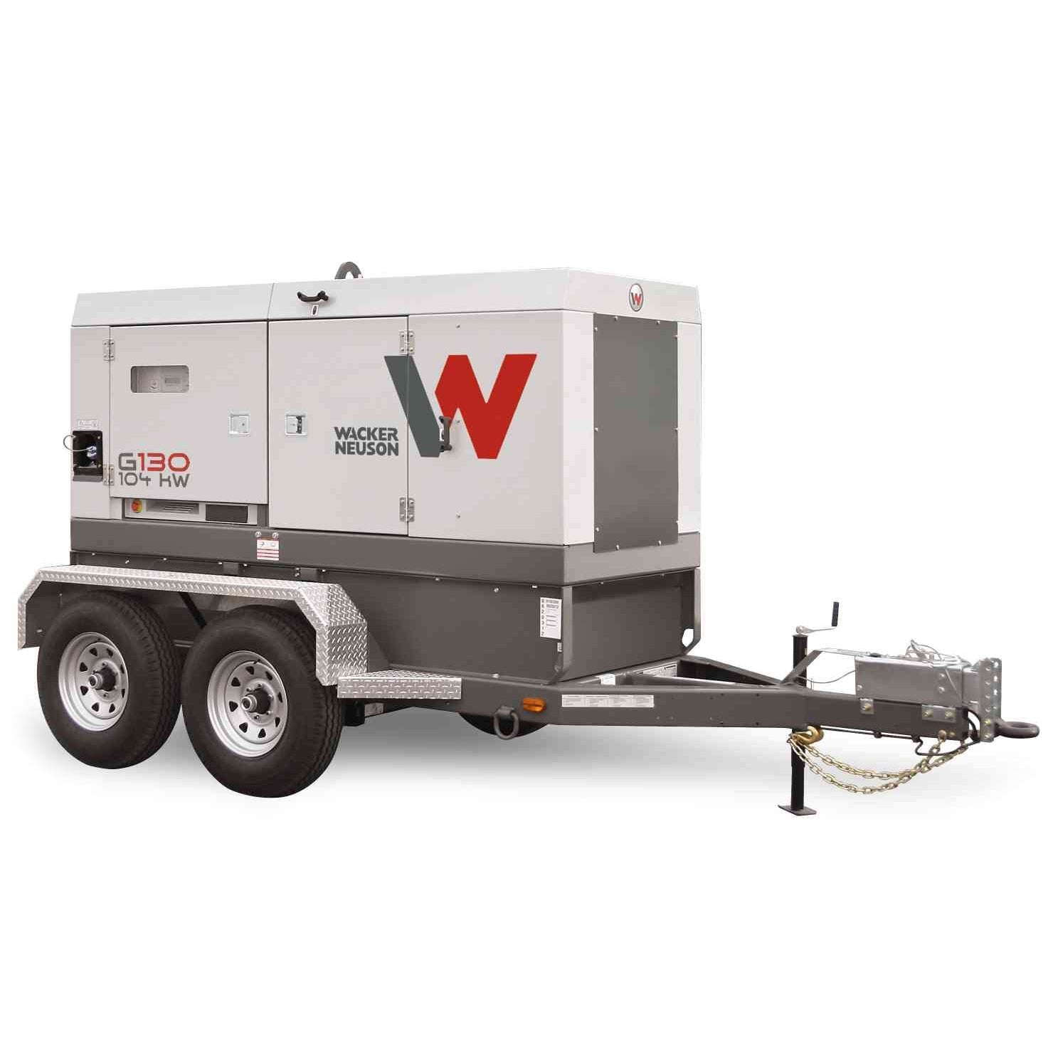 125Kva 120Kw Towable Generator for rent: for construction sites and industrial projects, offering reliable power output with easy portability.