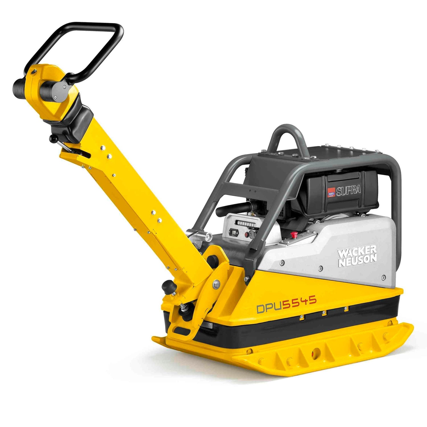 13,000lb Plate Tamper Reverse Diesel - Front Right View - Ideal for heavy-duty construction tasks including compacting soil, gravel, and asphalt.