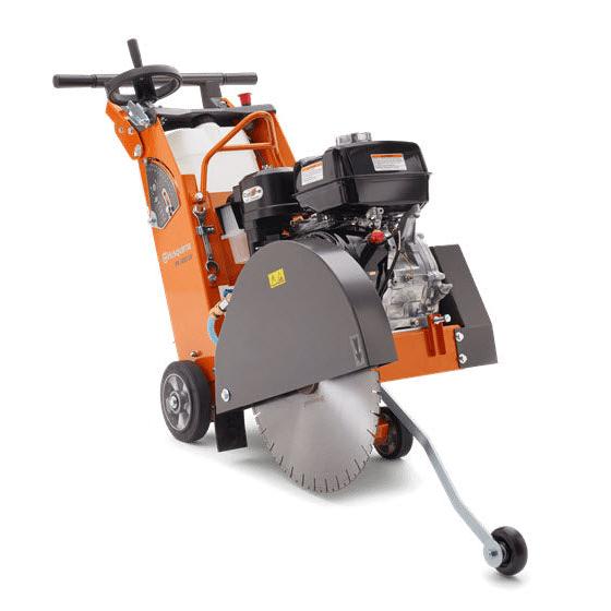 13HP Walk Behind Saw - High-powered construction saw featuring a durable frame, precision cutting capabilities, and user-friendly controls for professional and efficient concrete or asphalt cutting.