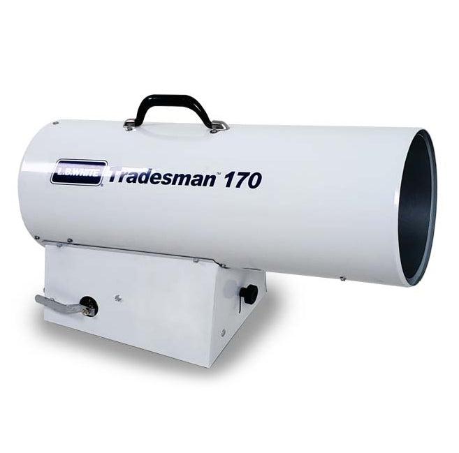 150,000 BTU Direct Heater - Natural Gas Side View - Industrial Construction Heating Equipment