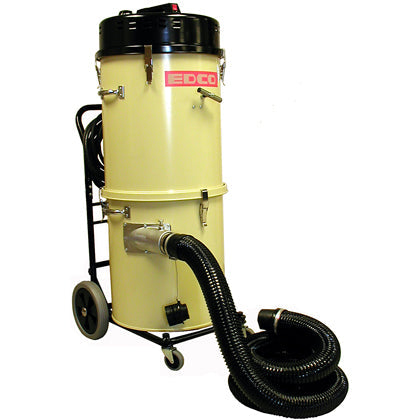 250 CFM dust vacuum machine on display, ideal for industrial dust collection and workspace cleanliness, featuring a robust design and high suction power.