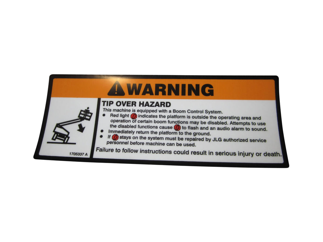 DECAL,TIP-OVER(BCS)1350SJP