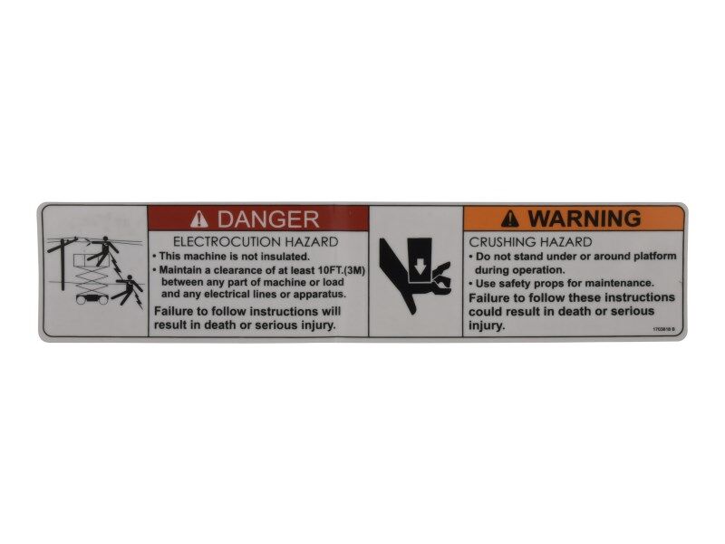 DECAL,WARNING CRUSH HAZARD