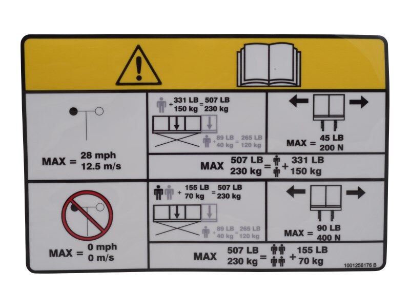 DECAL,CAPCITY INDOOR/OUTDOOR