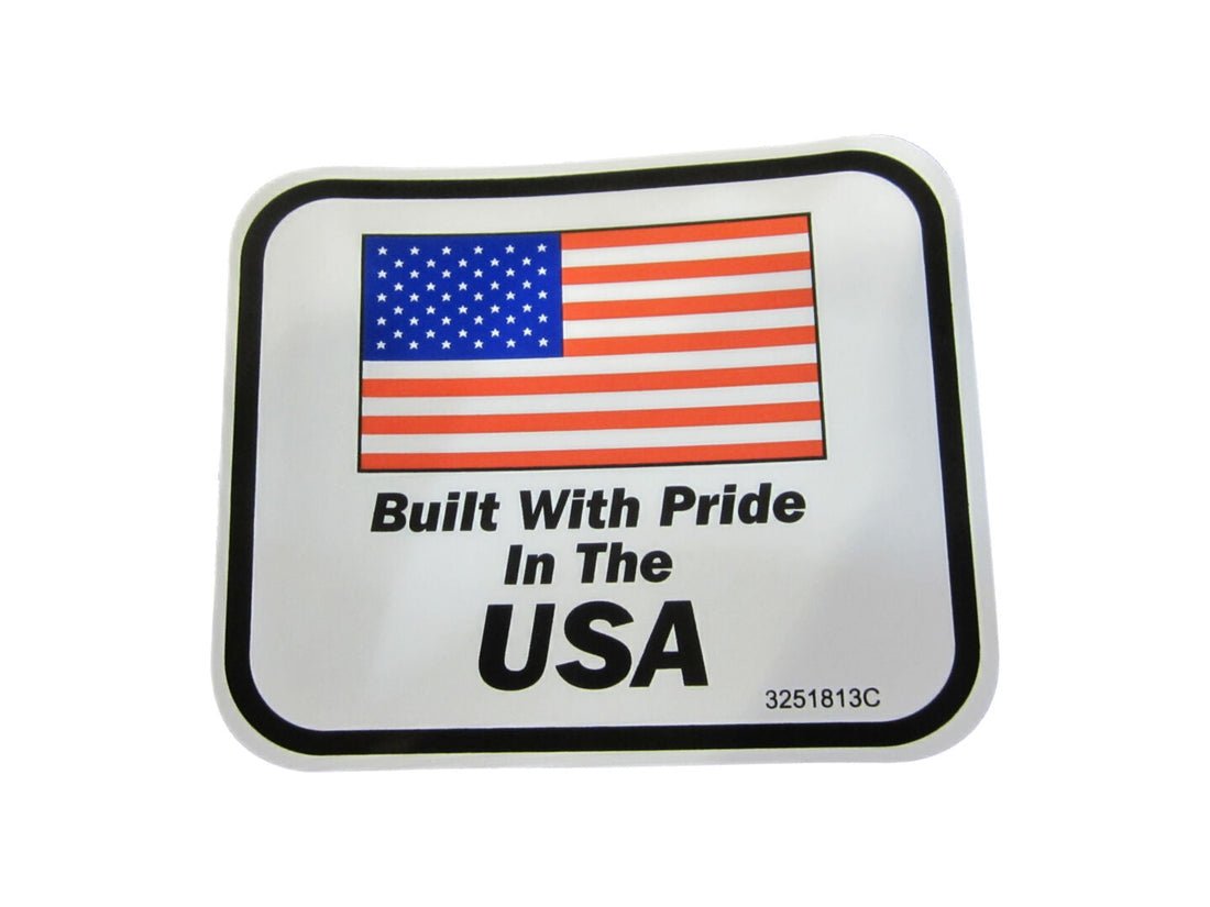NAMEPLATE, BUILT IN THE USA