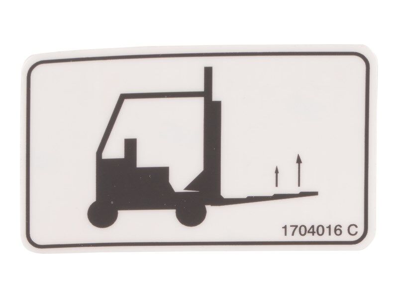 Forklift Lifting Location Decal